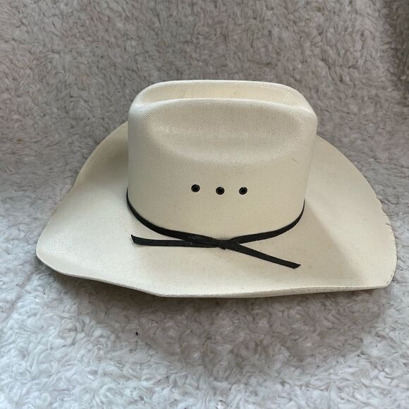 Lone Star off white American Cowboy western Hat 9CV Size 6 7/8